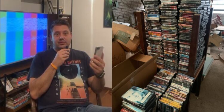 Doações de videolocadora em SC com 10 mil DVDs mobiliza cinéfilos de vários estados: 'mídia física traz senso de urgência'