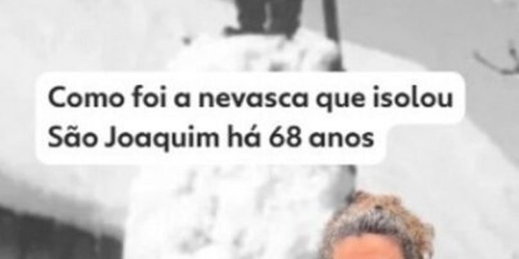 Isolada pelo gelo e comida jogada por aviões: como foi a nevasca que isolou cidade na Serra de SC